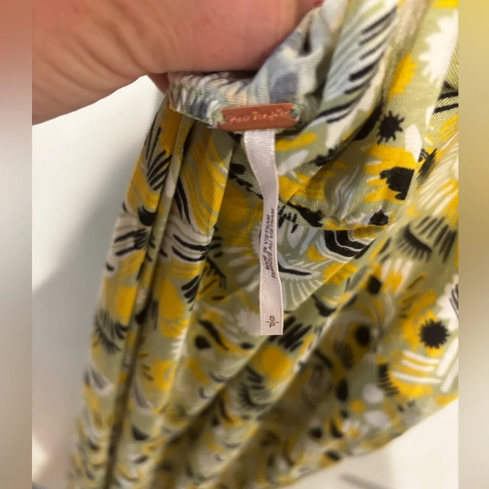Free People Daria Halter Maxi Dress Apple Mint Low Back Slit Plunge Size Small - Picture 12 of 14
